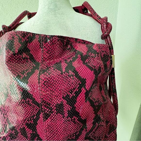 Anne Klein Y2K Genuine Leather Purse Plum Black Shoulder Bag - Picture 5 of 13